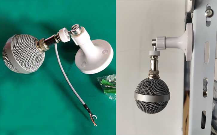 业昇12V球形吊麦拾音器安装方式 业昇12V球形吊麦拾音器安装方式